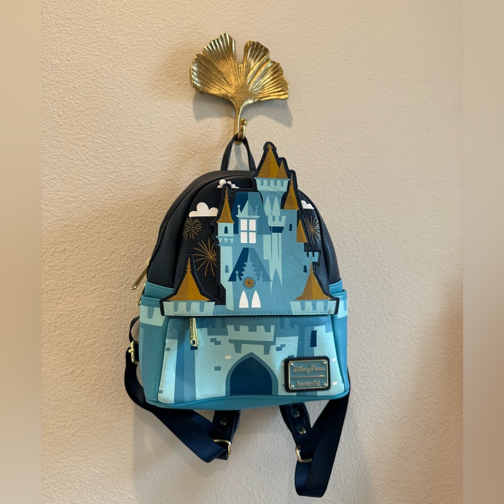 *RARE* Loungefly Cinderella Castle Walt Disney World Mini Backpack